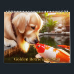 Golden Retriever 2025 Calendar<br><div class="desc">12 months of photos of Golden Retrievers doing fun things,  as Goldens love to do.</div>