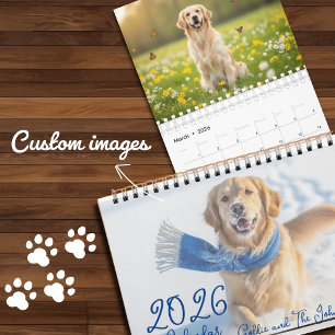 Golden Retriever 2026 Calendar – Adorable Monthly