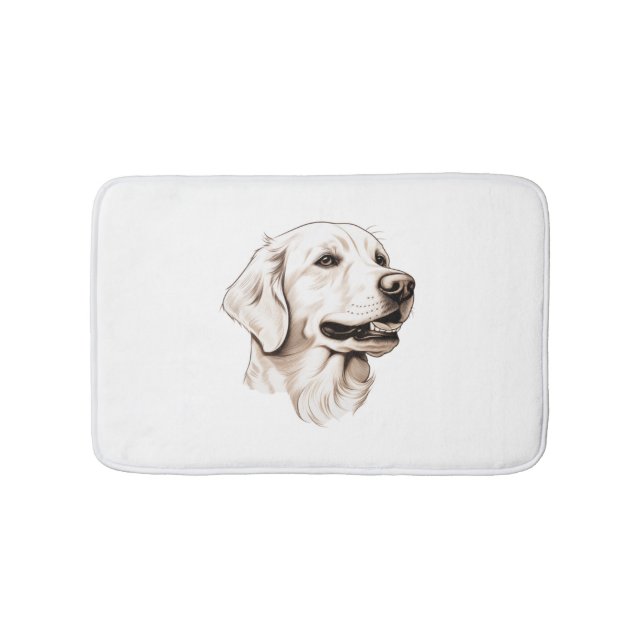 Golden Retriever  2 Bath Mat (Front)
