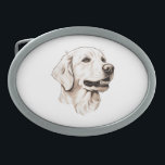 Golden Retriever 2 Belt Buckle<br><div class="desc">Golden Retriever 2</div>