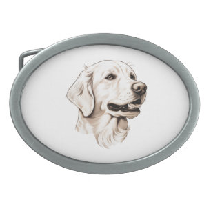 Golden Retriever 2 Belt Buckle