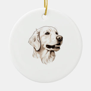 Golden Retriever  2 Ceramic Ornament