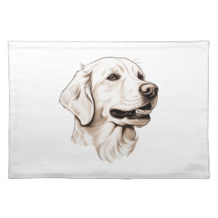 Golden Retriever  2 Cloth Placemat