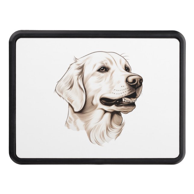 Golden Retriever  2 Hitch Cover (Front)