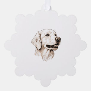 Golden Retriever  2 Ornament Card