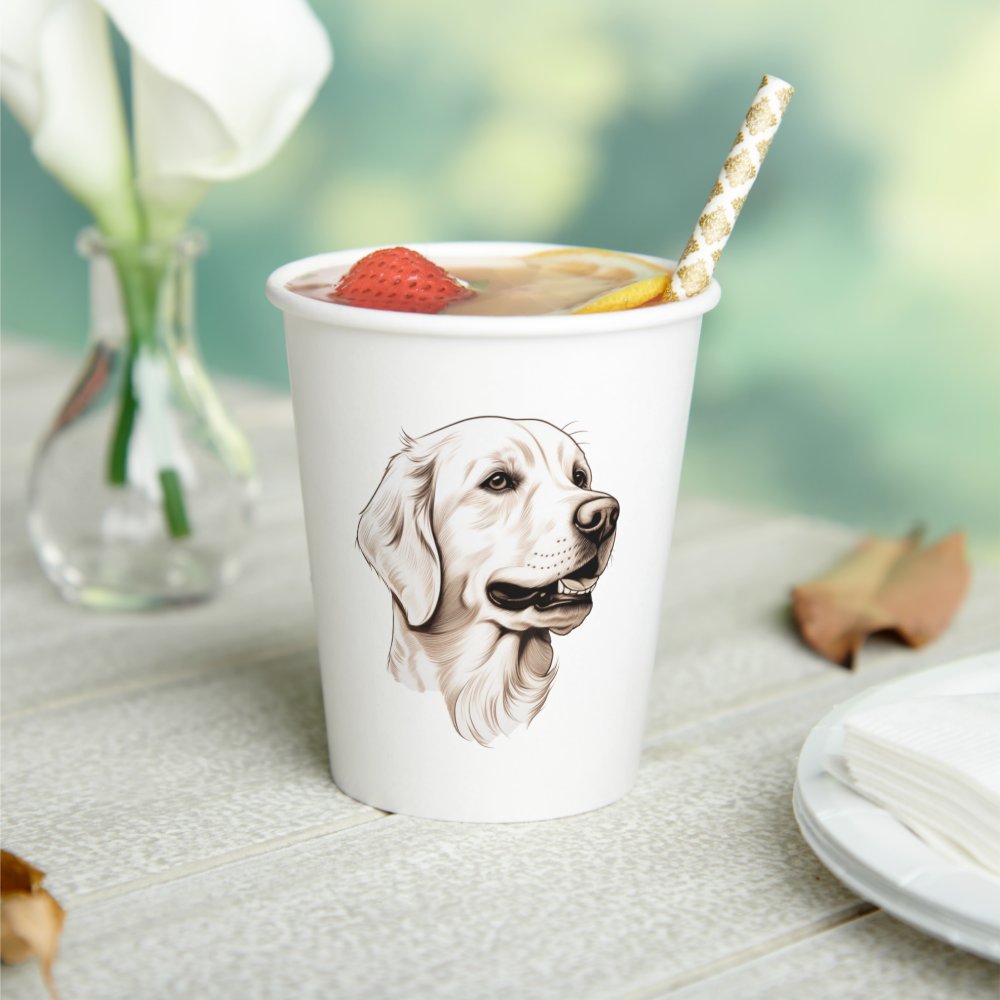 Disover Golden Retriever Paper Cups