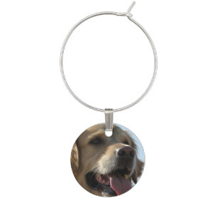 golden-retriever-2 wine glass charm