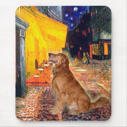 Golden Retriever 3 _ Terrace Cafe Mouse Pad