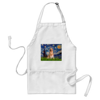 Golden Retriever 8 - Starry Night Adult Apron