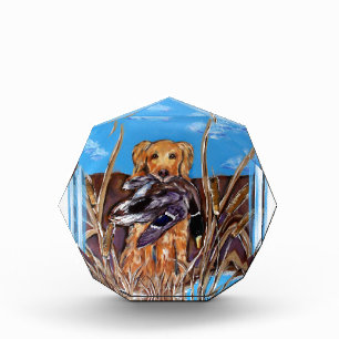 GOLDEN RETRIEVER ACRYLIC AWARD