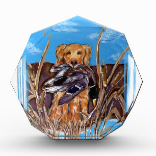 GOLDEN RETRIEVER ACRYLIC AWARD