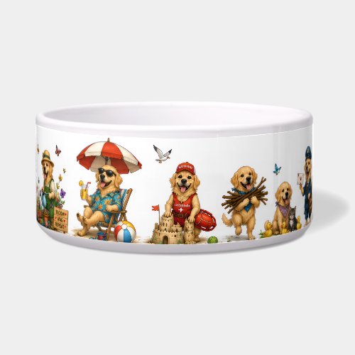 Golden Retriever Adventure Club Bowl