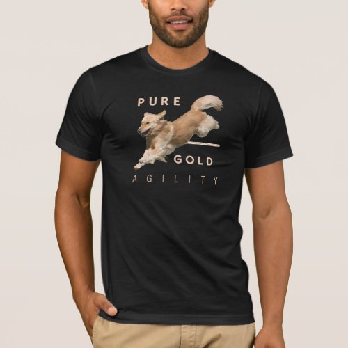 Golden Retriever Agility T_shirt PureGold