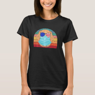 Golden Retriever American Flag 4th Of July Patriot T-Shirt
