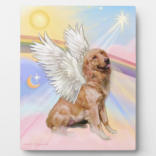 Golden Retriever Angel (B1) Plaque | Zazzle