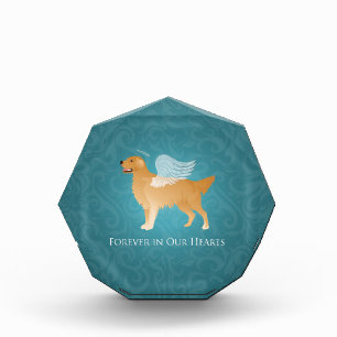 Golden Retriever Angel Dog - Pet Memorial Acrylic Award