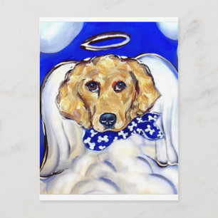 Golden Retriever Angel Postcard