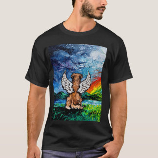 Golden Retriever Angel Starry Night Dog Memorial A T-Shirt