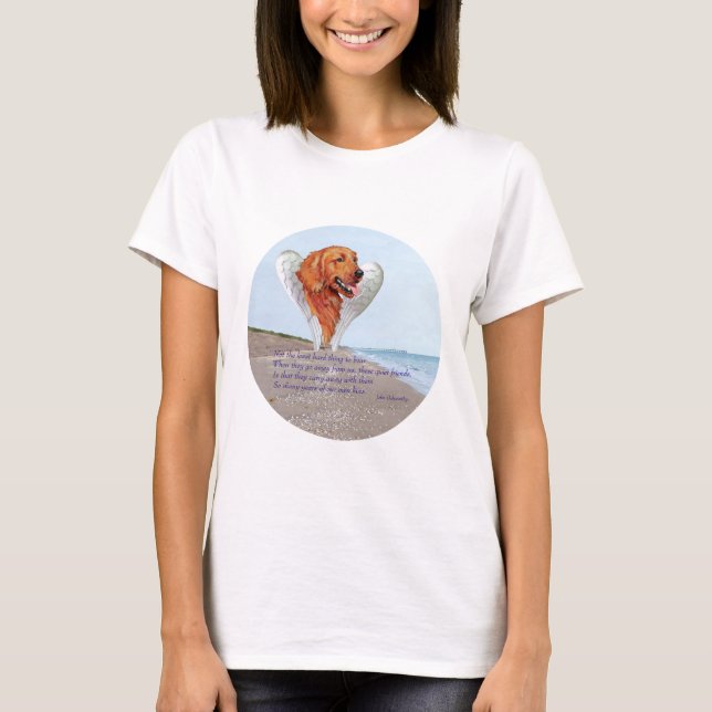 Golden Retriever Angel T-Shirt (Front)