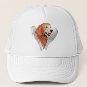 Golden Retriever Angel Trucker Hat