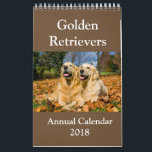 Golden Retriever Annual Calendar 2018<br><div class="desc">Golden Retriever Annual Calendar 2018</div>