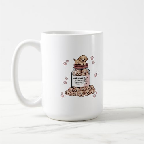 Golden Retriever Antidepressant | Puppy Therapy  Coffee Mug