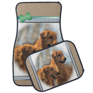 Golden Retriever Art Car Mat