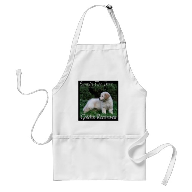 Golden Retriever Art Gifts Adult Apron (Front)
