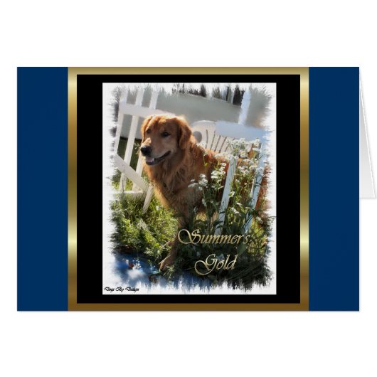 Golden Retriever Art Gifts Cards (Front Horizontal)