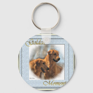 Golden Retriever Art Gifts Keychain