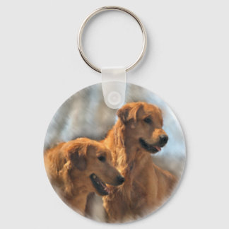 Golden Retriever Art Gifts Keychain