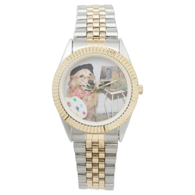 Golden Retriever Artist Watch (Front)