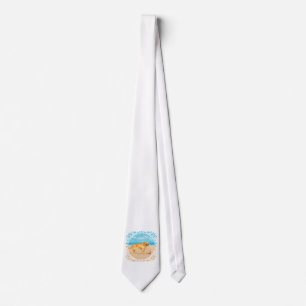 Golden Retriever at the Beach Tie