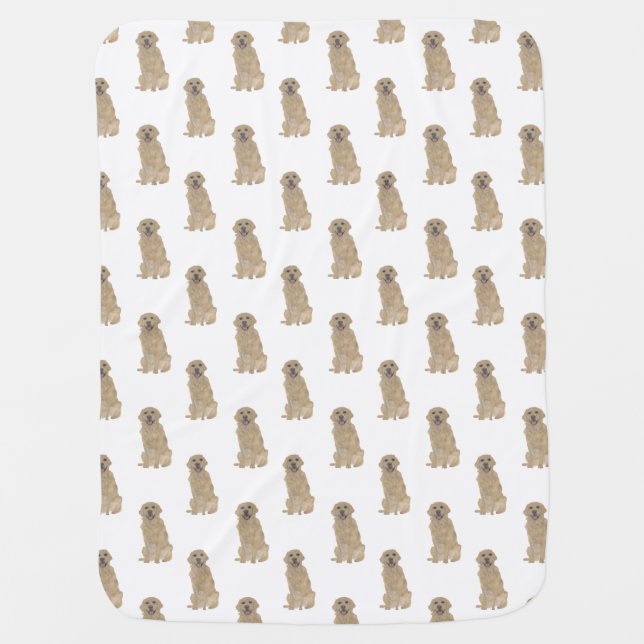Golden Retriever Baby Blanket (Front)