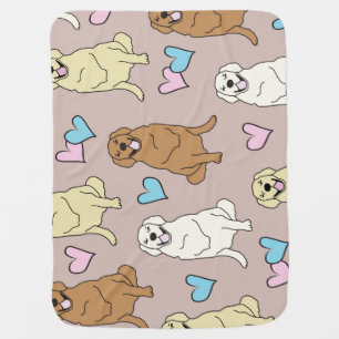 Golden retriever baby blanket