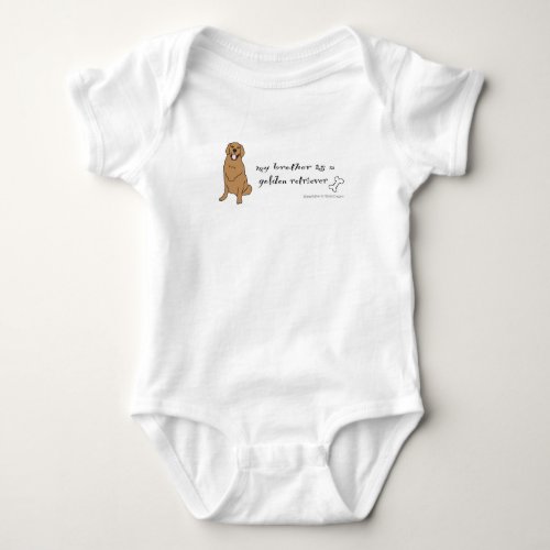 golden retriever baby bodysuit