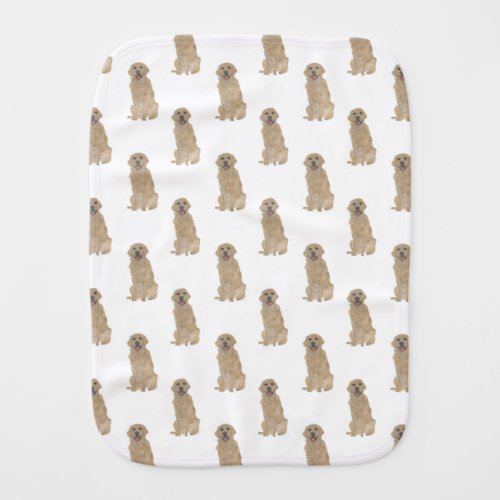 Golden Retriever Baby Burp Cloth