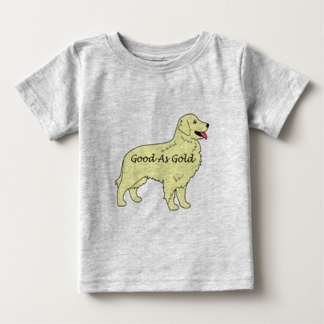 Golden Retriever Baby Creeper Good As Gold (Front)
