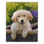 Golden Retriever Baby Dog Puppy Funny Pet Photo _- Jigsaw Puzzle at Zazzle