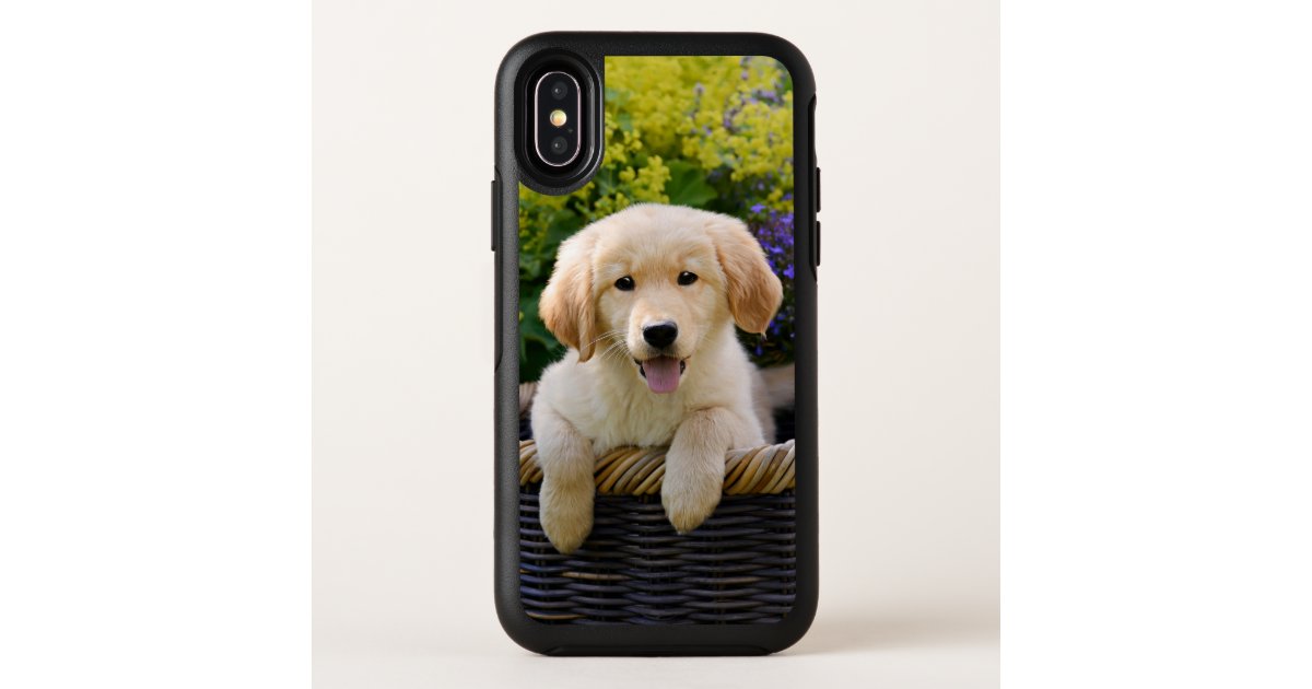 Golden Retriever Baby Dog Puppy Funny Pet Photo Otterbox Iphone Case Zazzle Com