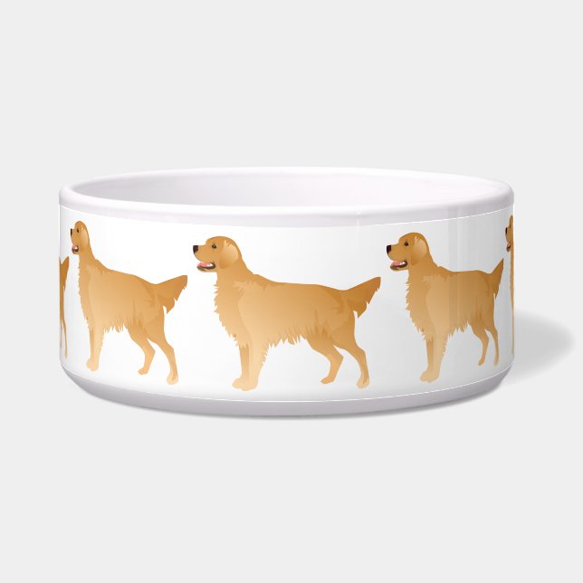 Golden Retriever Basic Breed Design Bowl (Front)