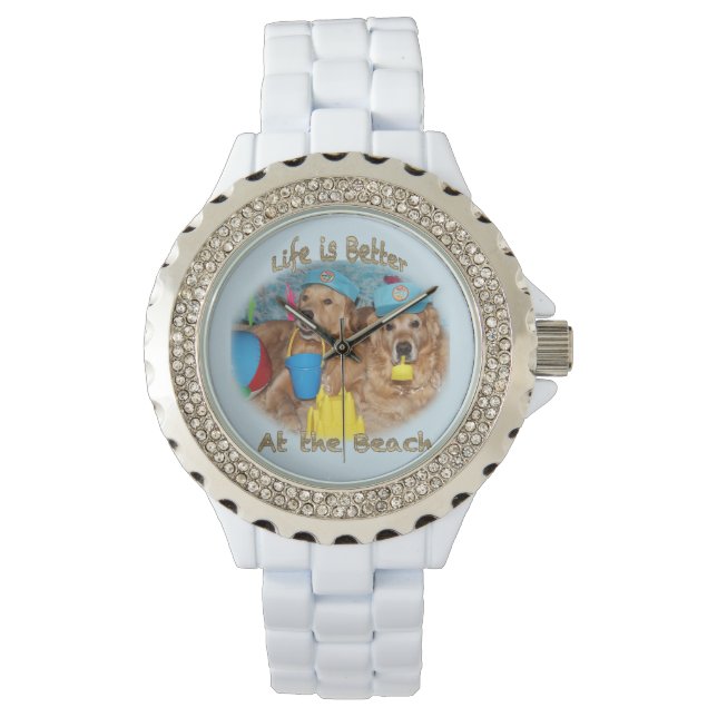 Golden Retriever Beach Bums Watch (Front)