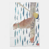Golden Retriever, Beach Dog, Paddle Board Towel (Vertical)