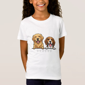 Golden Retriever & Beagle Best Friends T-Shirt
