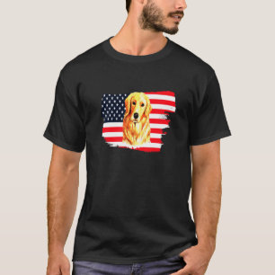 Golden Retriever Beautiful Hand Painted e T-Shirt