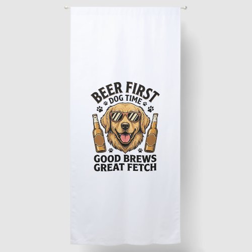 Golden Retriever Beer Shirt Funny Dog Lover Vintag Blackout Curtains