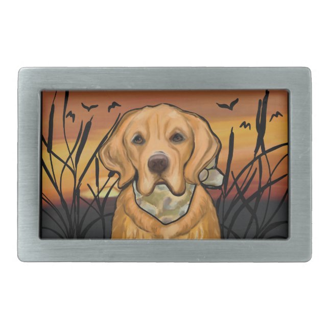 Golden Retriever Belt Buckle (Front)