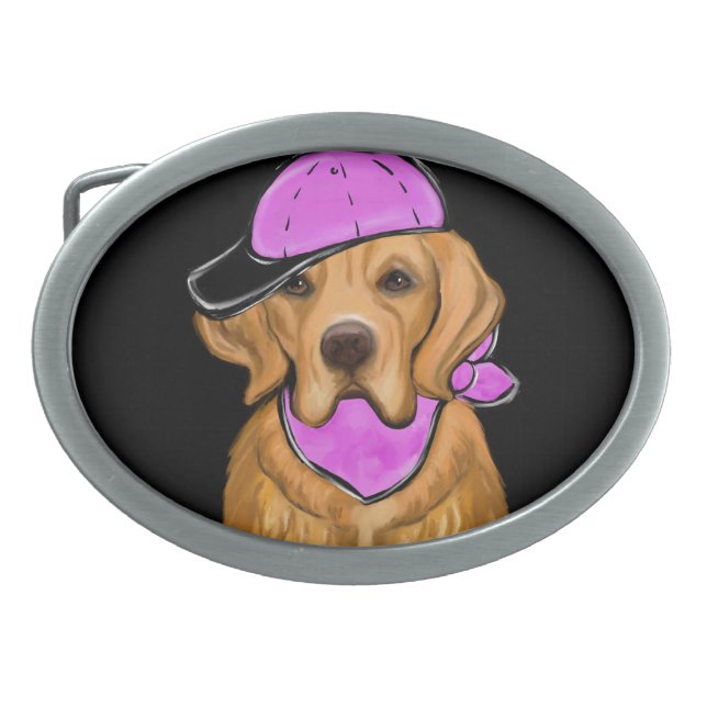GOLDEN RETRIEVER  BELT BUCKLE (Front)