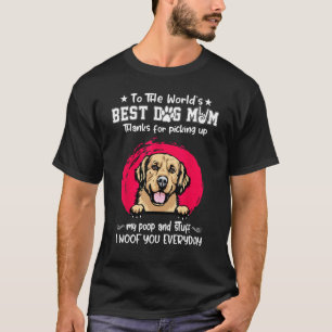 Golden Retriever Best Dog Mom Dogs   Mothers Day T-Shirt