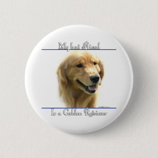 Golden Retriever Best Friend 2 - Button